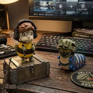 2026 New Delta Action Model 3D Printed Wei Long Q Version Roy Smee Figure Game Peripheral Desktop Ornament Gift