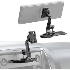 Extended Arm CD Slot  Screen Mount - Higher Viewing Position for  Visibility, Extra Clearance for Various Dashboard Layouts, Compatible with 7"-10.26"  Displays