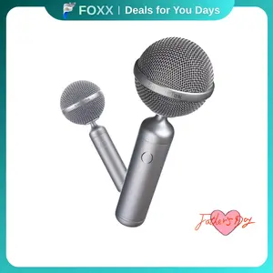 【AudioWow-P】All-in-One Wireless Karaoke Microphone with Magic Vocal Remover – HiFi Sound, Wireless Duet Mode, 6 Sound Effects, Anti-Feedback, Portable Party Speaker – Perfect for Singing, Parties, Family Fun & Ideal Gift for Music Lovers & Teens