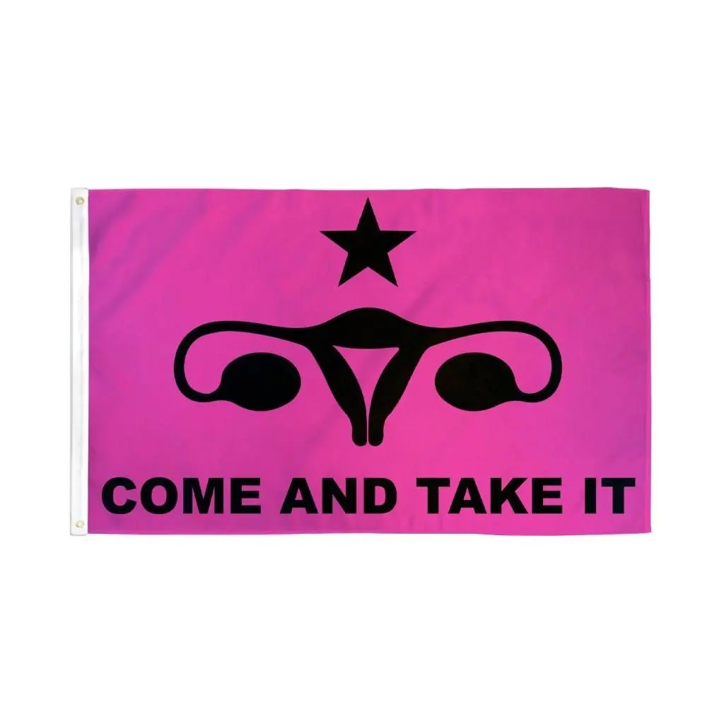 Women's Rights "Come & Take It" 3x5ft Colorful Dye-Subbed Polyester Banner - Bold, Indoor Backdrop Display for Home, Festive Party Decor