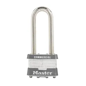 212 MAIN Masterlock 1KALJ#2438 2.5 in. No. 1 Hardened Steel Shackle Double Lock Security Padlock - Pack of 6