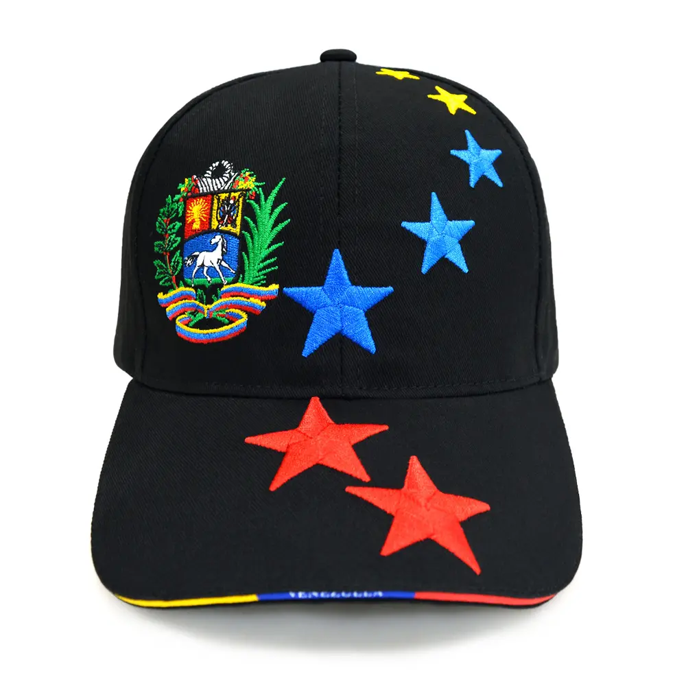 Seven-star baseball cap - black