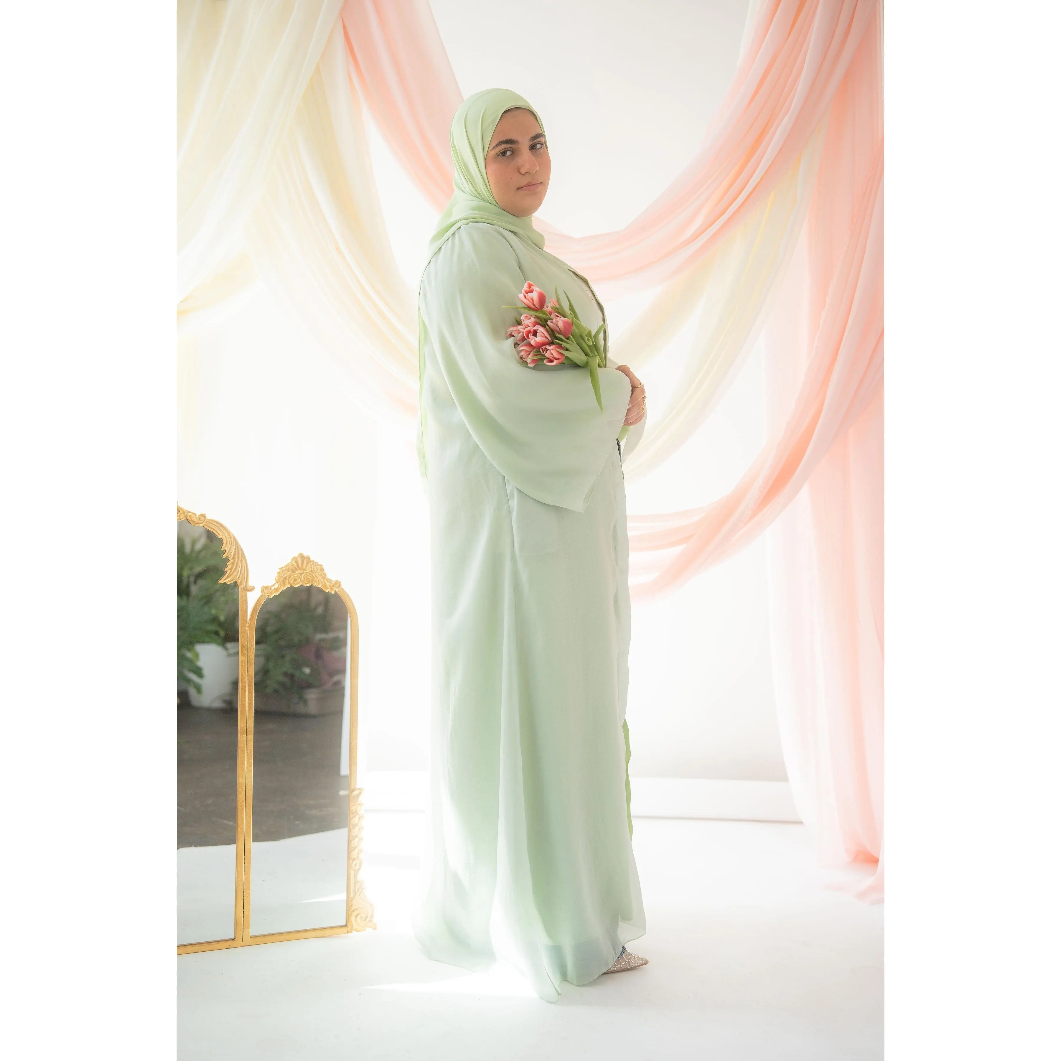 Aaliyah Reversible Abaya | Sage
