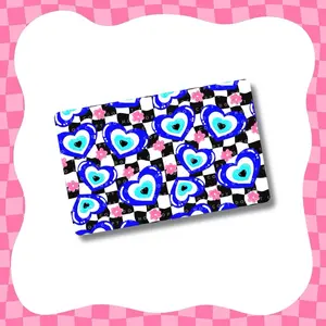 Evil Eye Hearts Card Skin - Super Cute & Durable Vinyl Sticker- Water-Resistant & Versatile for Various Card Sizes