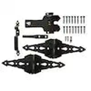 Everbilt Black Deluxe Latch Gate Set