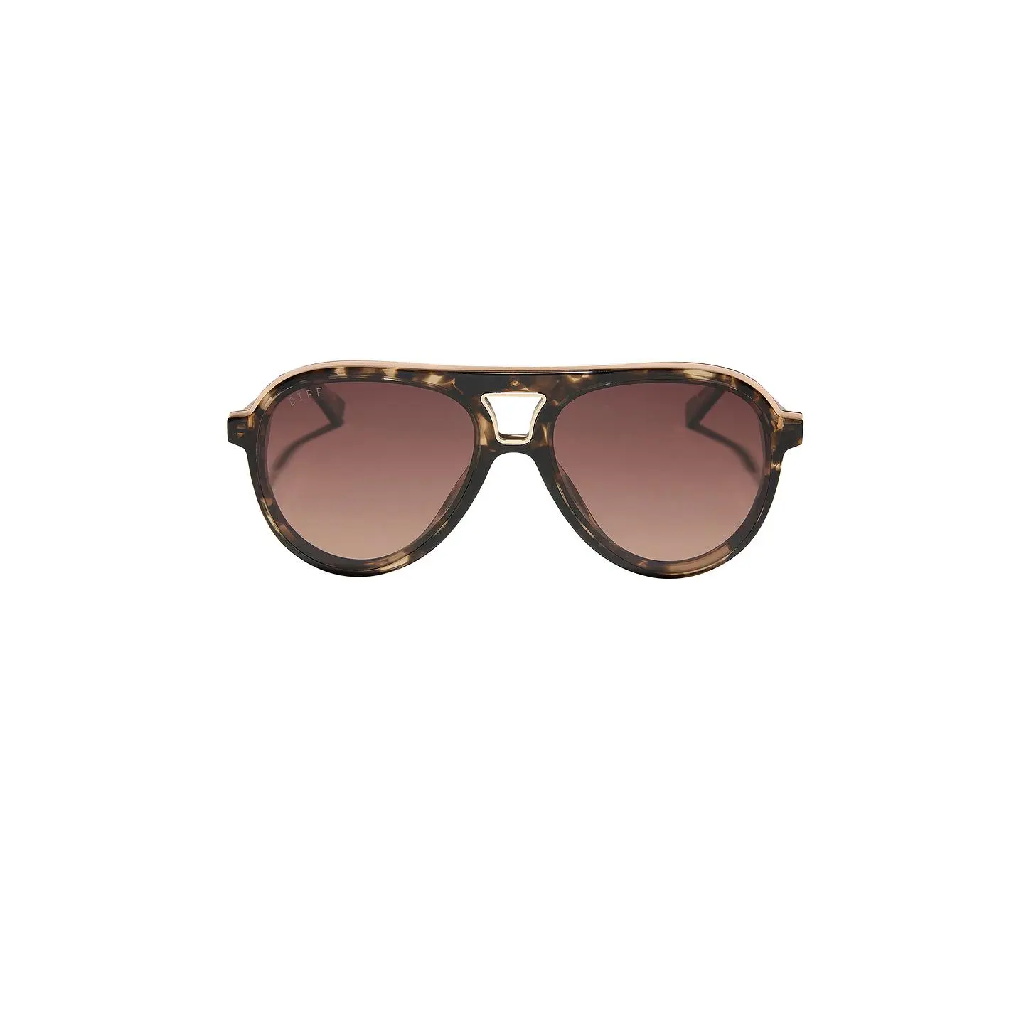 DIFF EYEWEAR Tosca III Sunglasses in Espresso Tort & Brown Gradient Polarized