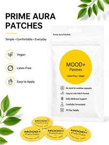 Prime Aura Thermal Warm Heat Patches - Gentle Daily Disposable Adhesive Packs, 30 Count, Vegan, Latex-Free