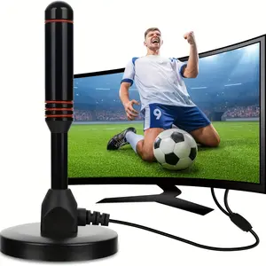 Digital TV Antenna for Smart TV Indoor Use 2026 HD Antenna with Strong Magnetic Base 360° & Long-Range Reception HDTV Antennas for Local Channels Easy Installation Antennas for TVs Without Cable