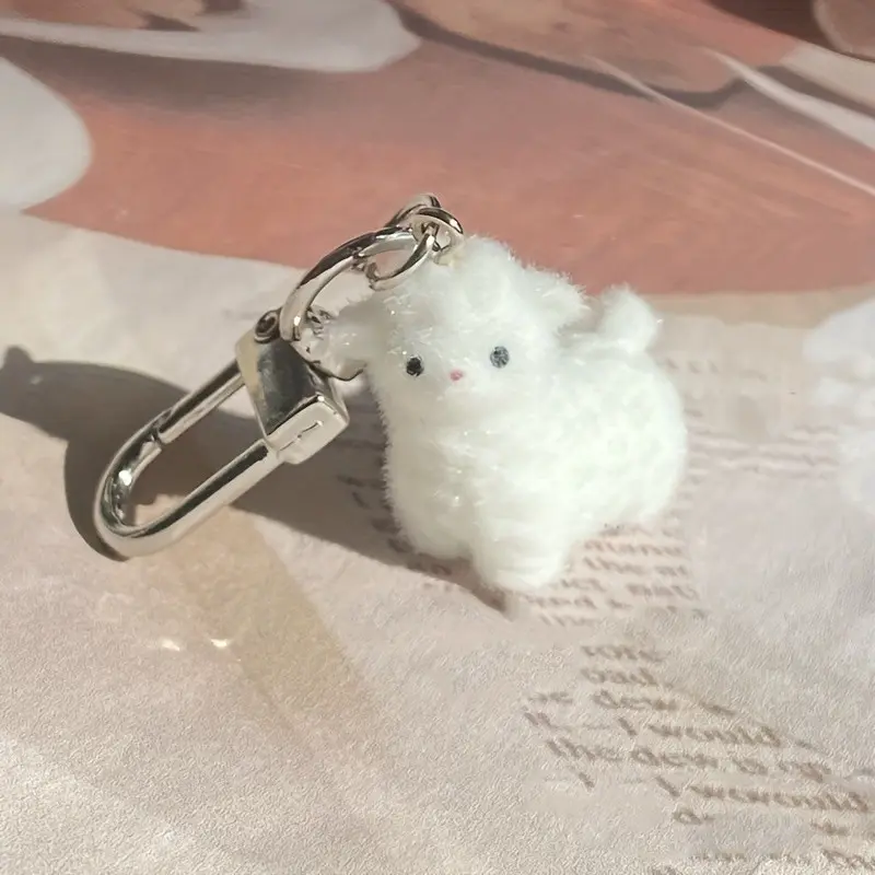 Cute Plush Animal Keychain Set, Cartoon Pichu Fox Alpaca Charm, Perfect for Bags Phone Cases Keys DIY Crafts, Great Gift and Decoration, Keychain Accessories, Cute Keychains