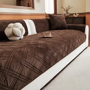 Luxury Sofa Protector Cover, Waterproof Couch Pad, Cat Scratch Resistant, Ideal for Living Room, Bedroom, Office, All Seasons, Fits 1-4 Person Sofas