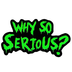 Why So Serious Letter Pattern Car Sticker, Car Exterior Decorative Sticker, Vehicle Exterior Decoration, Universal Car Decals, Truck Decals for Car, Laptop, Refrigerator, Suitcase, Plastic Surface
