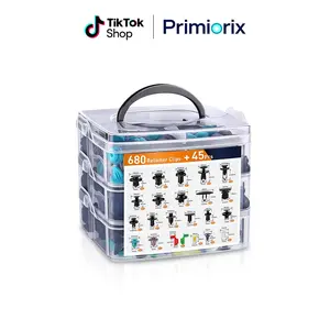 725&100PCS Car Clip Retainer Clips Rivets Fasteners Kit with 1 Fastener Removers Door Trim Panel Clips Fender Clips & Rivet Remover Push Pin Set Vehicle Detailing Interior Decor