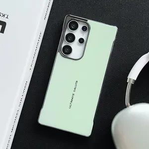 Electroplated borderless phone case compatible with Samsung Galaxy S26 Ultra, S25 Plus and S24, drop-proof and durable protective cover with stylish design and perfect fit