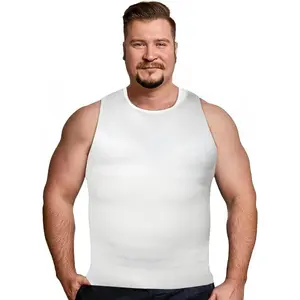 Gynecomastia Compression Shirt Men - Premium Slimming Undershirt Compression Tank Top Mens Shapewear & Body Shaper