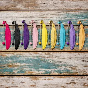 Beadable FEATHER Bookmarks