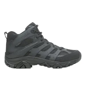 Merrell Work Mens Moab 3 Mid Waterproof Soft Toe  Work/Duty - Black