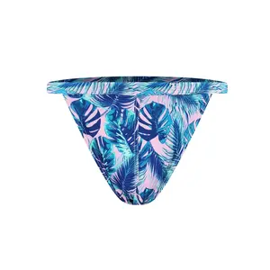 MCE X Shea Couleé palm swim bikini