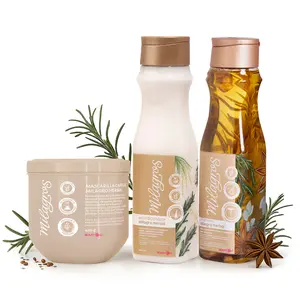 Kit Stop Caída – Milagros Herbal Shampoo with Rosemary and Eucalyptus + Conditioner and Hair Mask