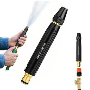 US Standard Adapter Included, Vinyl Coated Hose Nozzle for Car Wash & Lawn Care