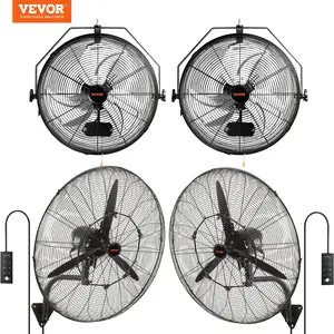 VEVOR 18/20/24/30 Inch Wall-Mount Misting Fan 3-speed High Velocity Max. 4650 7000 9500 CFMWaterproof Oscillating Industrial Wall FanCommercial or Residential for WarehouseGreenhouseWorkshopBlackETL Listed Mist Fan Cooler
