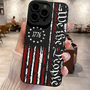 American Flag Pattern Phone Case, Decorative Phone Protector Cover, Phone Accessories Compatible with iPhone 11 12 13 14 15 Pro Max