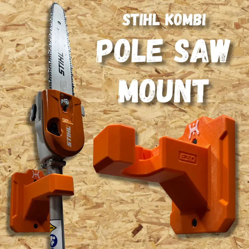 STIHL Kombi Pole Saw Attachment Compatible Wall Mount Hanger (for Kombi Model HT-KM)