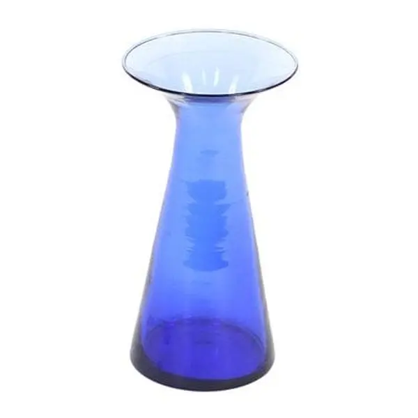 DIY Vase - 8 in. Azure Blue Glass Bud Vase