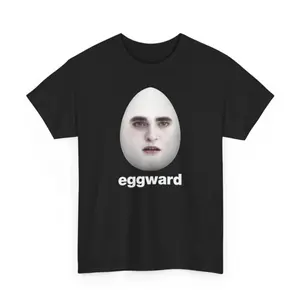 Eggward Tshirt, Funny Meme Shirt, Edward Cullen Parody Tee, Sarcastic Robert Pattinson T shirt, Menswear Top, Womenswear Top, Gift For People