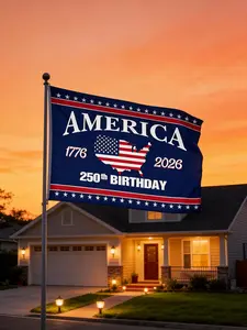 1776-2026 America 250 Anniversary Banner – Patriotic Eagle & Flag Wall Decor | Sports Room Wall Poster, Ufc Flag, Trending Flag.