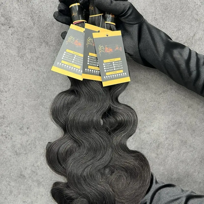 12A Luxury Virgin Hair - High-Quality Natural Black Extensions for Women Set Weave