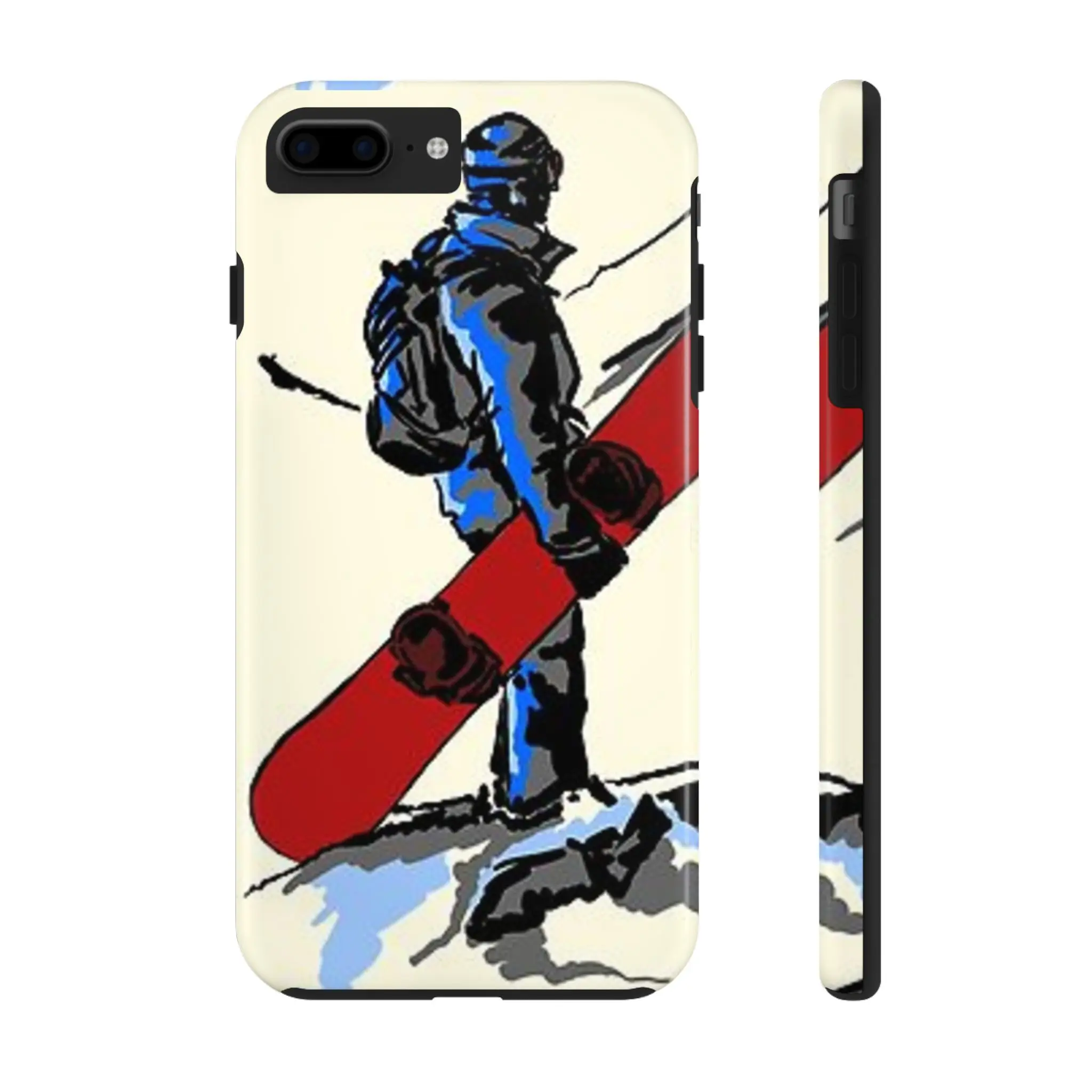 snowboarding high quality phone case