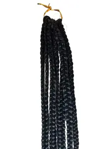28 Inch Dirty Braided Hair Extensions, Handmade Soft Synthetic Fiber, Customizable Color & Style, Perfect for Women