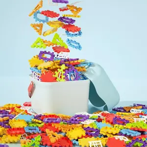 240/140/100/70/33pcs Waffle Blocks STEM Building Toys for Kids Ages 3+, Large Kids Building Blocks – Kindergarten Toys Preschool manipulatives Toddler Toys，Building Blocks for Toddlers & Kids Toy Building Sets –Interlocking Building Blocks