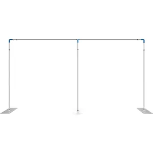 10 x 20 Ft Backdrop Stand Heavy Duty Backdrop Stand for Parties Portable Pipe and Drape Stand Telescopic Poles Back Drop Adjustable Stand for Wedding Banquet Decorations (10 x 20 Ft) Banners