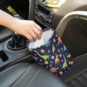 Dinosaur Car Trash Can & Hanging Back Seat Organizer ,Car Garbage Bin with colorful Design, for Vehicles, Travel & Camping Accessories, Durable Auto Organizer Fun Car Ornaments