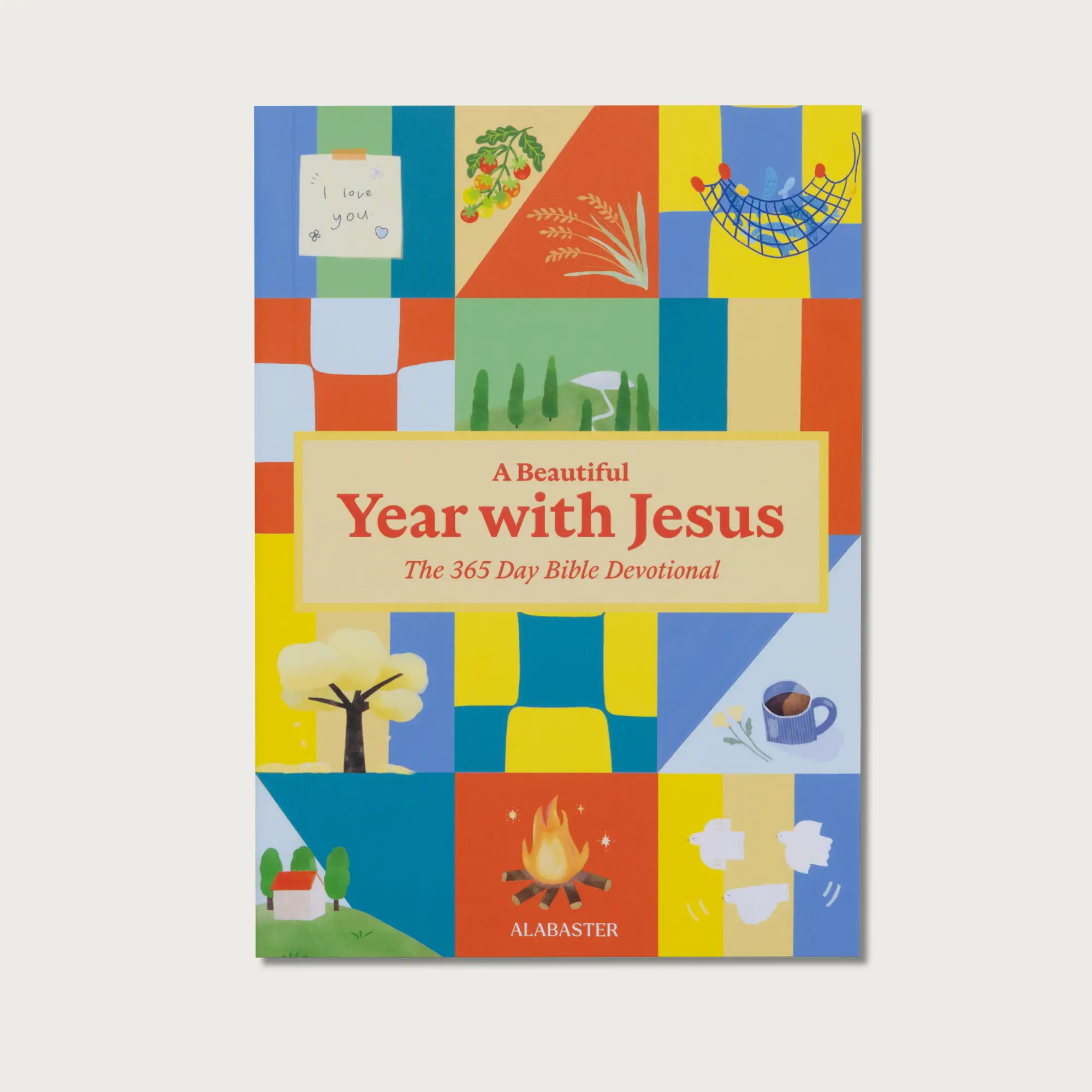 Alabaster A Beautiful Year with Jesus: The 365 Day Bible Devotional (Softcover) - Daily Reflections and Bible Study in a Year for Busy Schedules