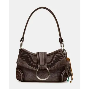Steve Madden ALBANY BAG TAN DENIM