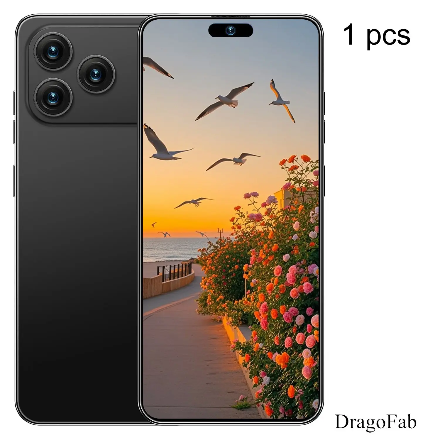 I25 Ultra Android Touchscreen Smartphone, 6.93 Inch Dual Sim, 16+20mp Camera, 256GB Expandable Memory, 6gb RAM, 5000mah Battery, Octa-Core Cpu, 4g Network