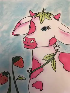 Add-On Art Project - Strawberry Cow L2 (ages 8+)