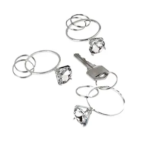 Diamond Ring Keychains - 12 Pc.