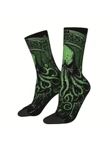 Cthulhu Sock Printed for Man Polyester Socks Men