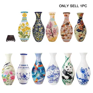 3D Flower Vases Puzzle – 160 Piece DIY Fun for Home & Office Decor Crafts, Beginner Puzzle Toy, Gifts for Mother's Day and Valentine's Day
