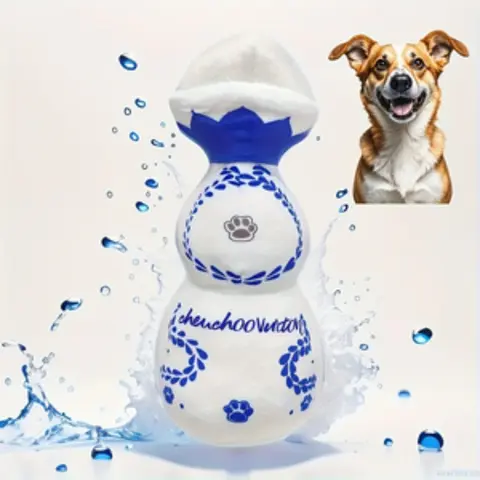 Funny Dog Toy with Squeaker, Plush Dog Toy for All Sizes, Great 21st Birthday Gift, Durable Chew Polyester Fabric Design