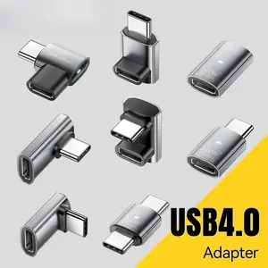 USB OTG Adapter Fast Charging Converter 90 Degree USB Type C Data Adapter