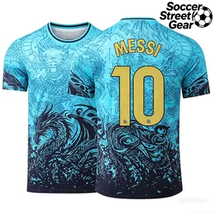 Male Mythical Dragon Graphic Soccer Jersey - Breathable Short Sleeve Professional Sports Commemorative Edition Sportswear, Soccer Jerseys