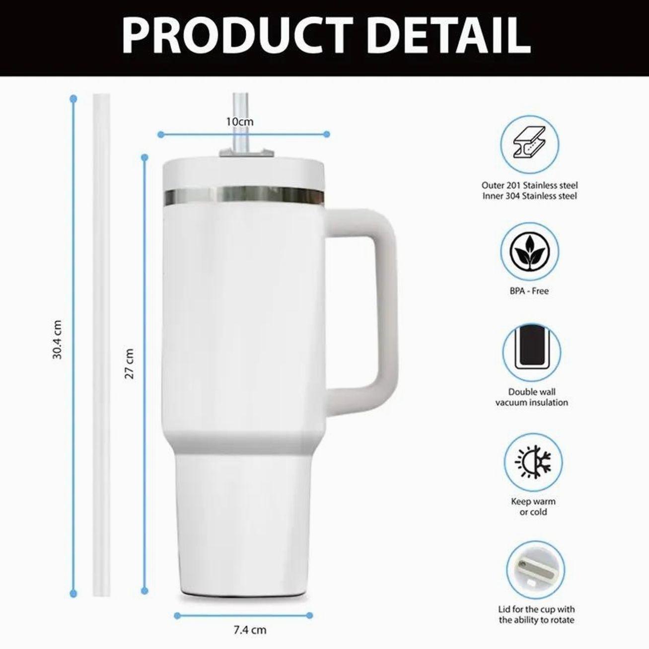 Supernatural Sam And Dean Winchester Tumbler with Handle, 40oz Insulated Stainless Steel Travel Mug Straw, Chevy Impala Anti Possession Pentagram Car Cup, TV Show Fantasy Apparel Drinkware, Vintage Retro Style Travel Coffee Mug Supernatural Fans
