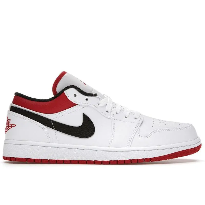 Jordan Men's 1 Low White University Red Black, from StockX
