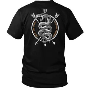 Choice Not Chance Determines Your Destiny Tactical T-Shirt, Coiled Snake and Arrows Graphic Tee, Stoic Warrior Mindset Shirt, Motivational Quote Streetwear, Gift for Veterans, EDC & Tactical Fans