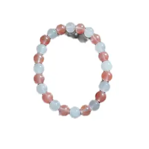 The Love Yourself Bracelet Handmade by  BellaMariaJewelryCompany. Made with Rose Quartz and Cherry Quartz Gemstone Beads for Women or Men