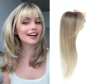 Clip-In Inner Buckle Hairpiece, Synthetic Simulation Hair Extension Wig